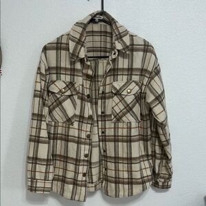 Plaid flannel jacket